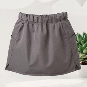 Callia By Carrie Underwood Womens Skort With Built-In Shorts S Gray Activewear